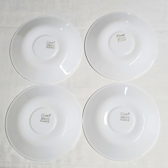 4 Sets Pyrex Corelle Cups & Saucers  Matching Morning Blue Pattern Mugs - Picture 15 of 17